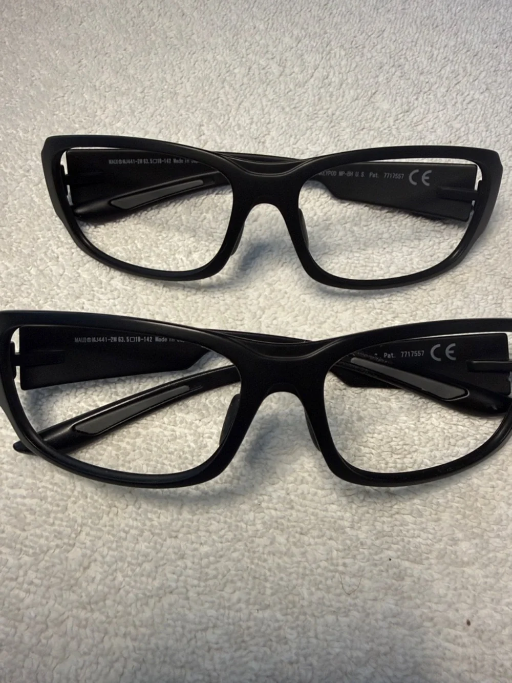 (2) Maui Jim Monkeypod Black Matte Sunglasses MJ441-2M Frame Only